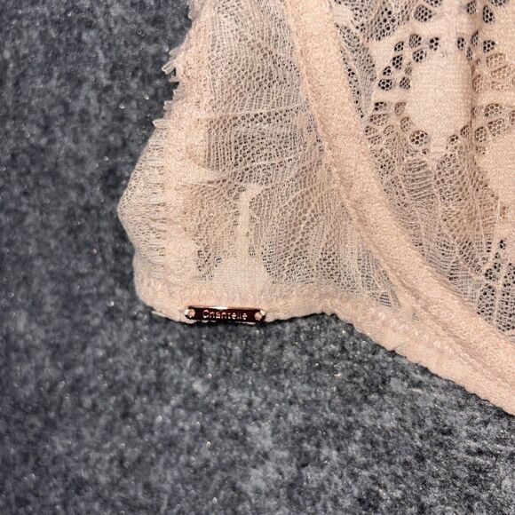 Chantelle C15F50 Day to Night Lace Unlined Demi Bra Size 38C Nude Blush - Picture 5 of 9